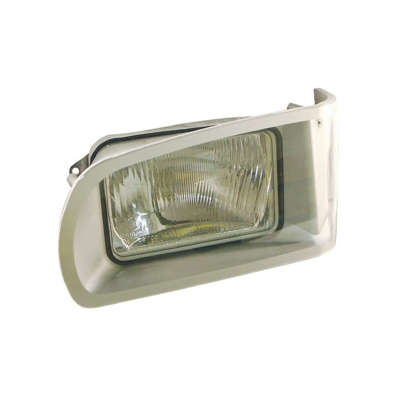 Headlight rectangular, LH transparent, bolt on, 268x176mm, Cobo - 05416000