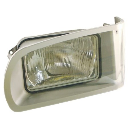 Headlight rectangular, LH transparent, bolt on, 268x176mm, Cobo - 05416000