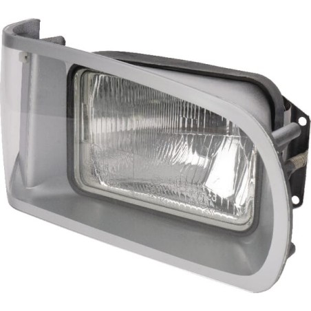Headlight rectangular, RH transparent, bolt on, 268x176mm, Cobo - 05417000