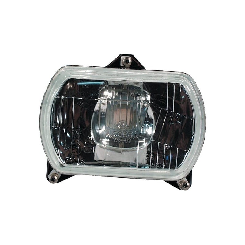 Headlight insert Halogen, rectangular, transparent, 155x65x155mm, Cobo - 05389000