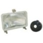 Headlight insert Halogen, rectangular, transparent, 167x74x106.7mm, Cobo - 05377000