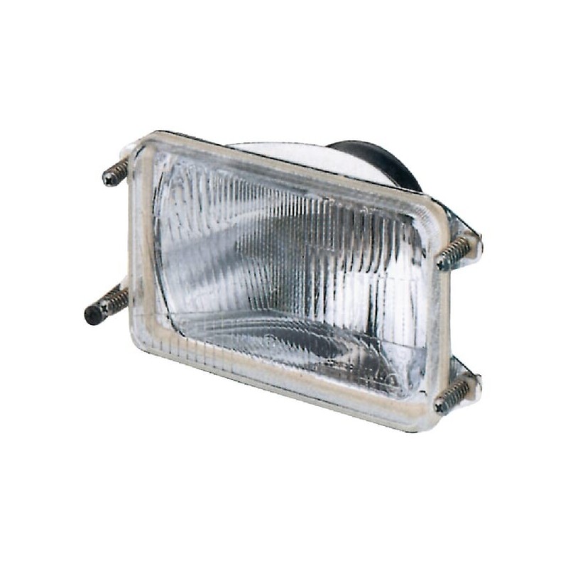 Headlight insert Halogen, rectangular, transparent, 167x74x106.7mm, Cobo - 05324000