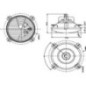 Headlight insert Halogen, round, transparent, diameter 142.5mm, Cobo - 05685000