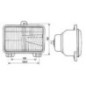 Headlight insert Halogen, rectangular, transparent, 179x93.5x120.5mm, Cobo - 05569000
