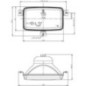 Headlight insert Halogen, rectangular, transparent, 155x96.3x92mm, Cobo - 05630000