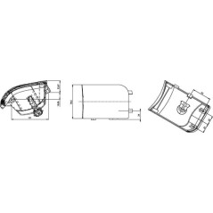 Arbeitsscheinwerfer rechts - 05512000