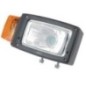 Headlight Halogen, RH rectangular, transparent/amber, bolt on, 252x129.5mm, Cobo - 05580000