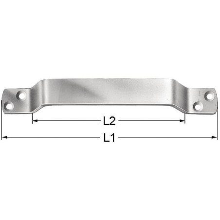 Door handle 200 mm - 0960430200100