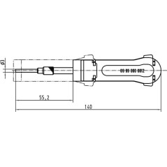Crimp contector removal tool Han D - 09990000012