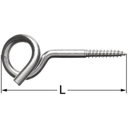 Wkręt z uchem x120 mm - 0960712200300