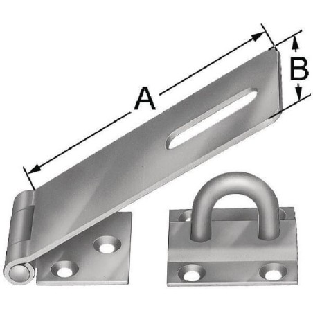 Vorhängeschlossrieg. 100mm 1St - 0960532100301