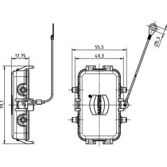 Pokrywa ochronna, metalowa, HAN 10B - 09300105425