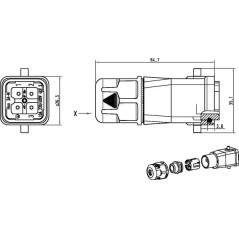 HARAX System HAN3A / Stift - 09200030440