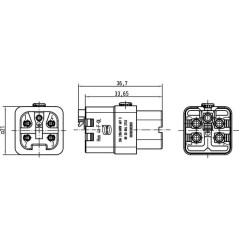 Buchseneinsatz A 4P Quick Lock - 09200042733