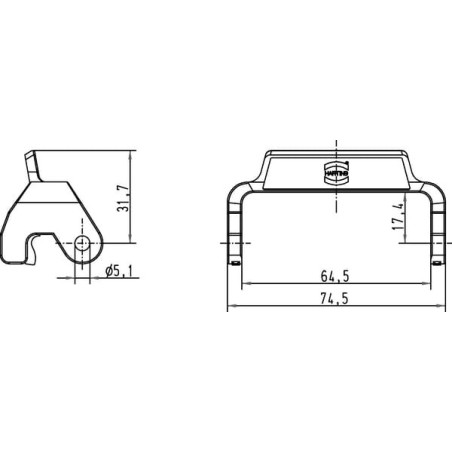 Lever single lock HAN10A - 09000005224