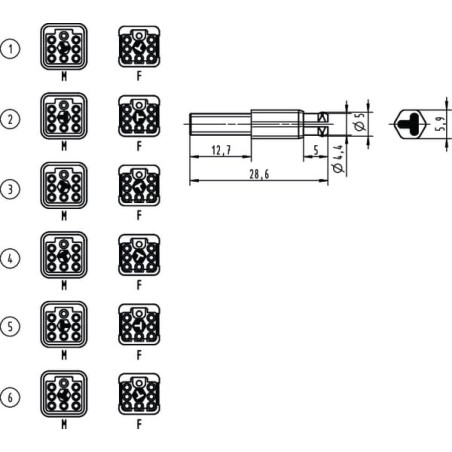 Kodierstift Han Q 7/0 - 09120009901