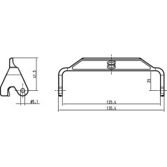 Lever single lock HAN24B - 09000005230