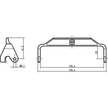 Lever single lock HAN24B - 09000005230