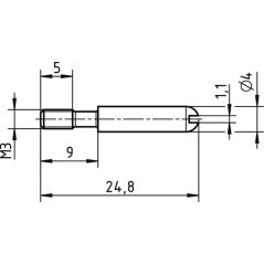 Standard coding pin - 09330009908