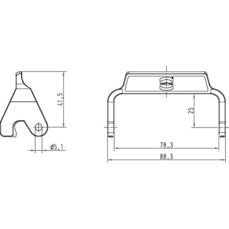 Lever single lock HAN10B - 09000005228