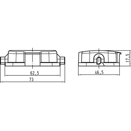 Abdeckkappe 6B mit 2 nocken, Kunststoff - 09300065404
