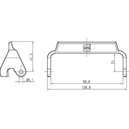 Lever single lock HAN16B - 09000005229
