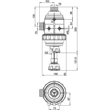 Suction filter 160-220l T6 - 31624E3