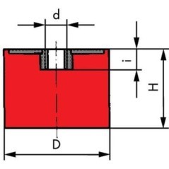 5027E55 Kramp, Amortyzatory gumowy 