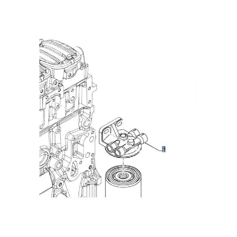 Fuel filter support - 504287008FPT