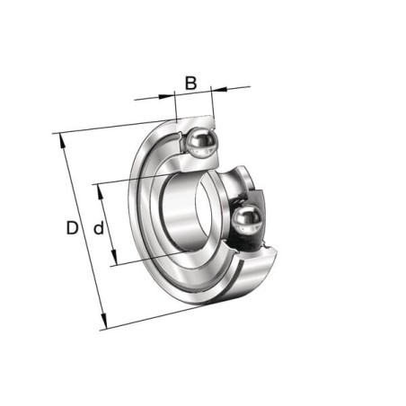 Rillenkugellager - 62202ZC3