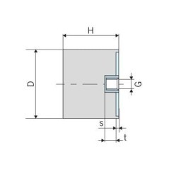 7525E55 Kramp, Amortyzatory gumowy 