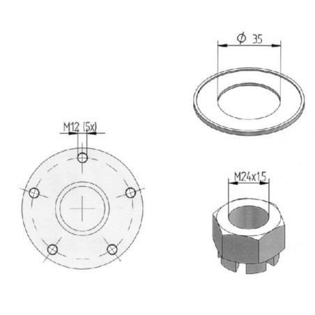 Repair kit for 990408/990409 Evers - 996008