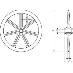Press ring, toothed 620mm - 990719