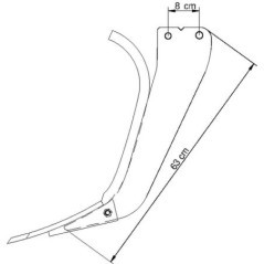 Tine without point Type 45 - 990446
