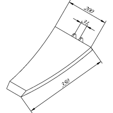 Meißelschar Hartmetall - 990271