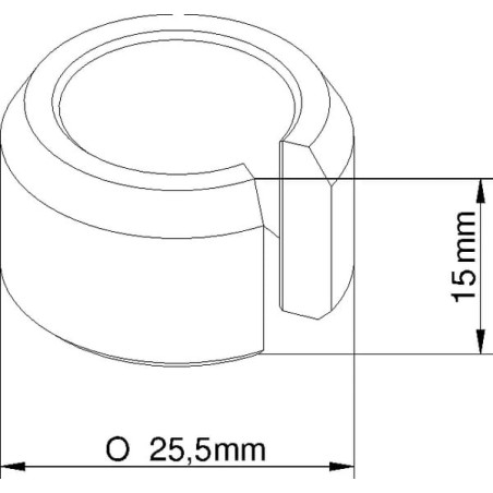 Handle Bush 25,5x17x15 Evers - 990191