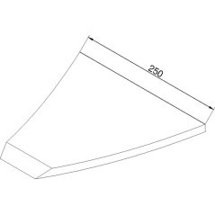 Cultivator point welded - 990259