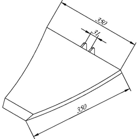 Meißelschar Hartmetall - 990273