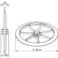 Pierścień ugniatający 900 mm Evers - 990715