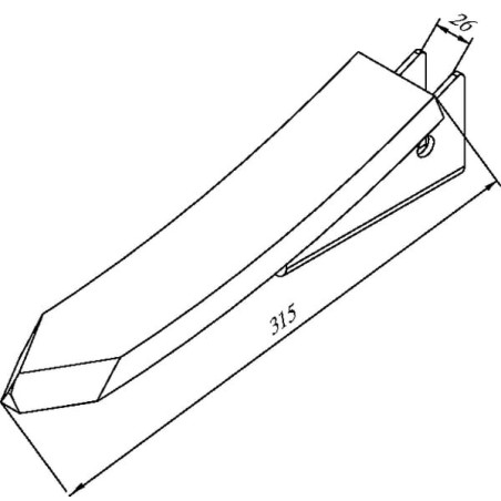 Culitivator point weld on - 990550