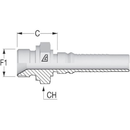 Insert 4SH-DN32-1.1/4 inch BSP - AGRH3220