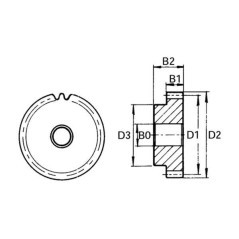 Spur gear module 1 - Z51 - MOD151