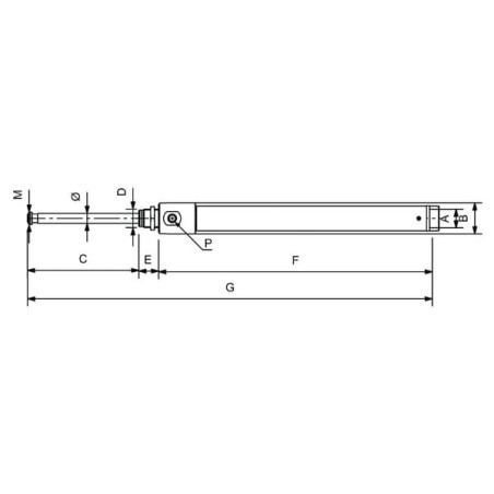 Siłownik hydrauliczny jednostronnego działania 6 cali SMERALDO - RIV166150