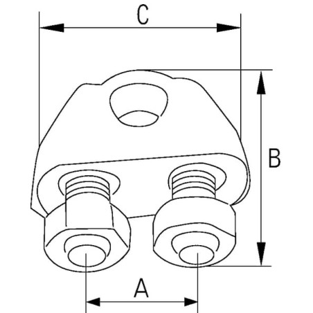 Seilklemme verz. 3mm - WL03