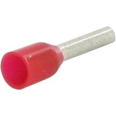 Końcówka tulejkowa izolowana czerwona, 1mm² (100 szt.), Klauke - 4718