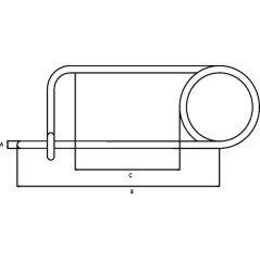 CL455KR Kramp, Spring cotter pins 