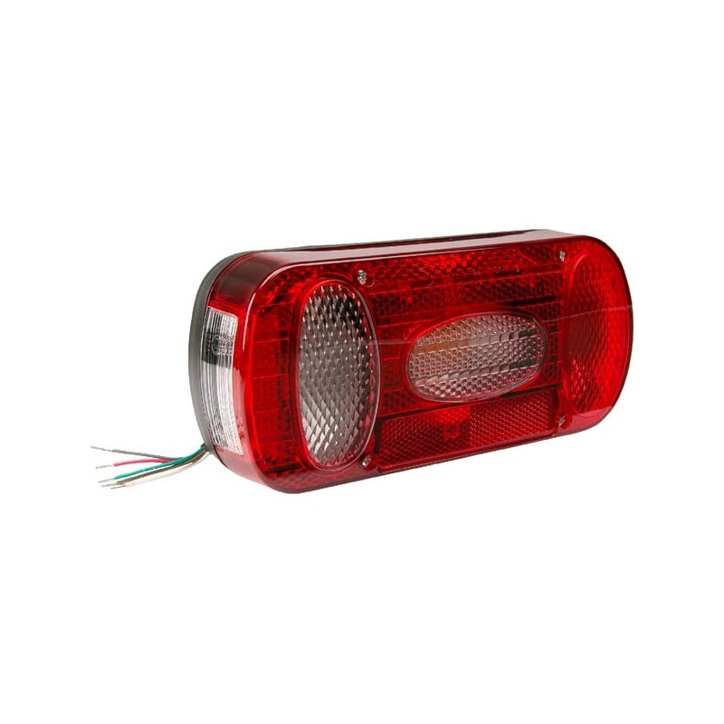 Rear light, RH rectangular, 12-24V, 100x80mm - LA45034RKR