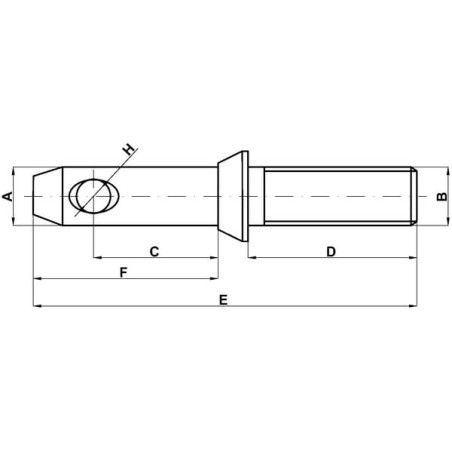 Lower link pin 36.5x160.0mm Cat.3 - S506AHTKAT3