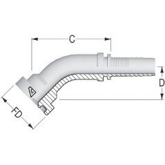 Insert NS-DN20 with flange diameter 41.3 - SFSNS201245