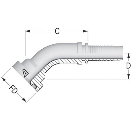 Insert NS-DN20 with flange diameter 41.3 - SFSNS201245